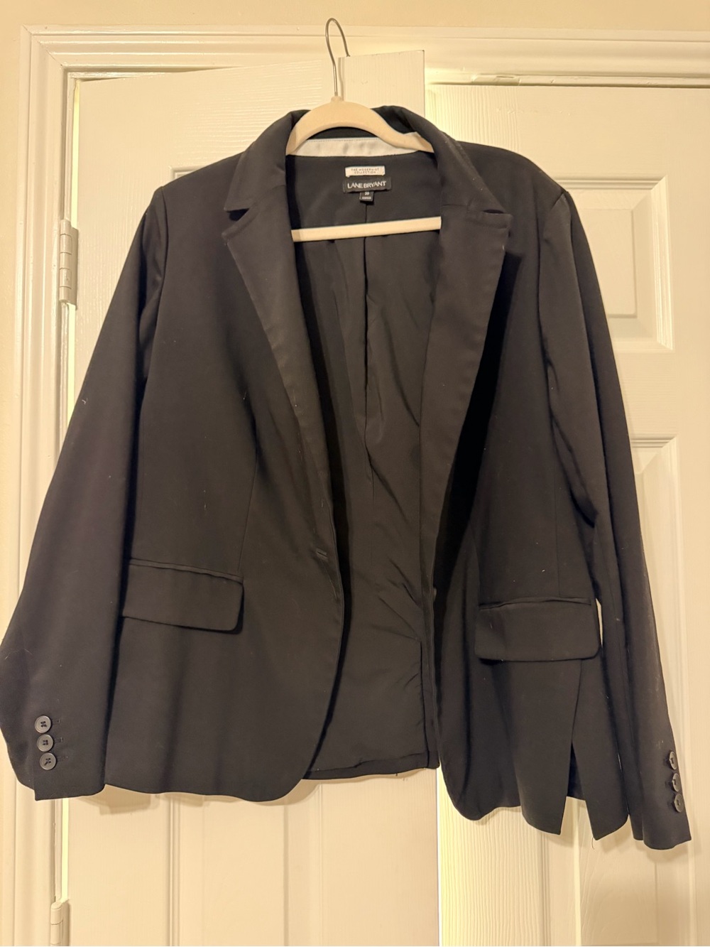 Lane Bryant Black Single-Button Tailored Blazer - Picture 1 of 3